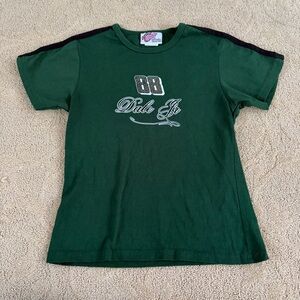 Dale Jr. 88 Green Short Sleeve Baby Tee Y2K